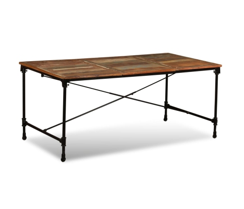 vidaXL Mesa de comedor de madera maciza reciclada 180 cm