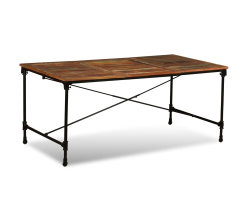 vidaXL Mesa de comedor de madera maciza reciclada 180 cm