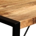 Mesa de comedor de madera maciza de mango rugosa 120 cm