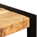 Mesa de comedor de madera maciza de mango rugosa 120 cm