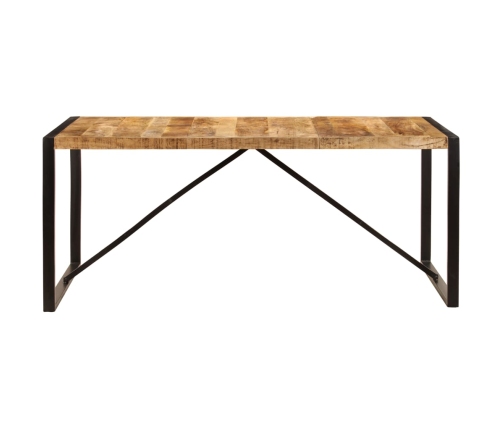 Mesa de comedor de madera maciza de mango rugosa 180 cm