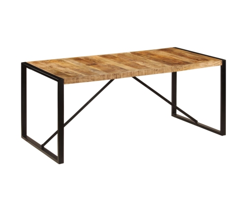 Mesa de comedor de madera maciza de mango rugosa 180 cm