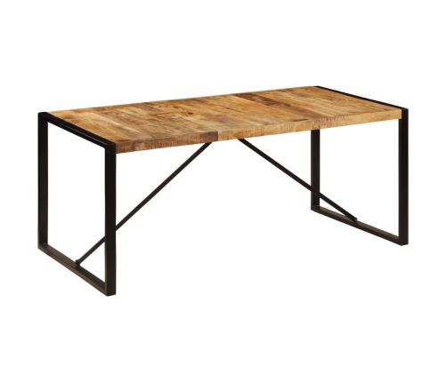 Mesa de comedor de madera maciza de mango rugosa 180 cm