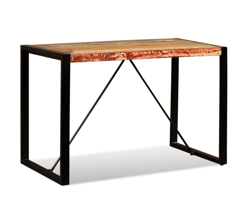 vidaXL Mesa de comedor de madera maciza reciclada 120 cm