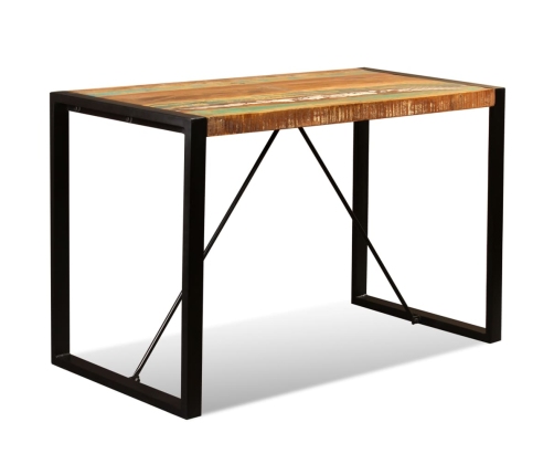 vidaXL Mesa de comedor de madera maciza reciclada 120 cm