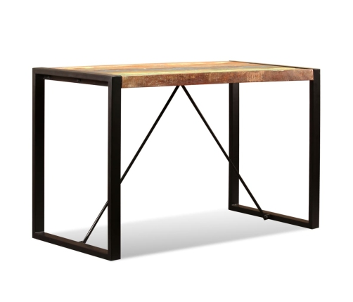 vidaXL Mesa de comedor de madera maciza reciclada 120 cm