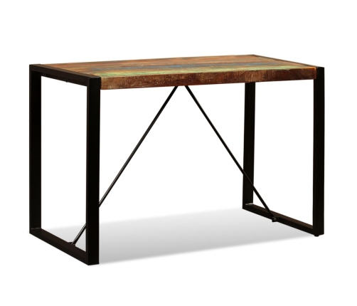 vidaXL Mesa de comedor de madera maciza reciclada 120 cm