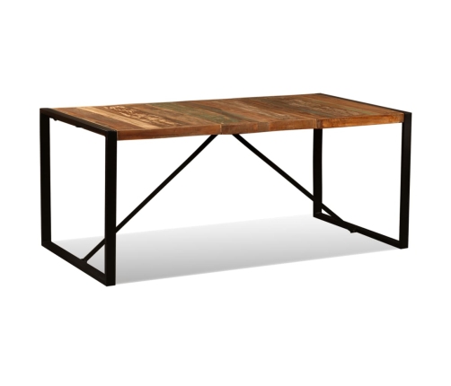 Mesa de comedor de madera maciza reciclada 180 cm