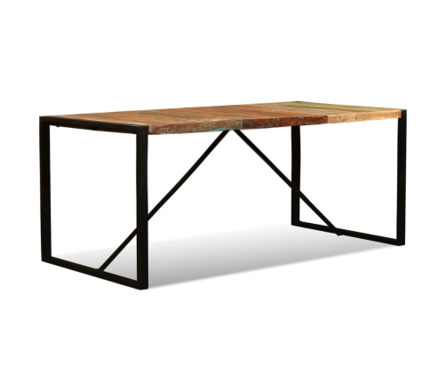 Mesa de comedor de madera maciza reciclada 180 cm