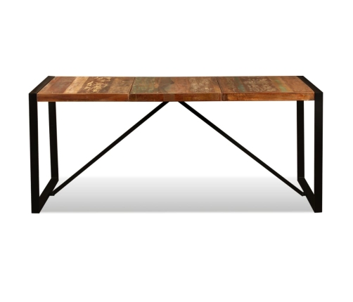 Mesa de comedor de madera maciza reciclada 180 cm