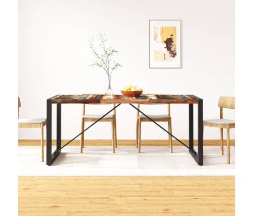 Mesa de comedor de madera maciza reciclada 180 cm