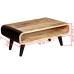 Mesa de centro de madera de mango rugosa 90x55x39 cm