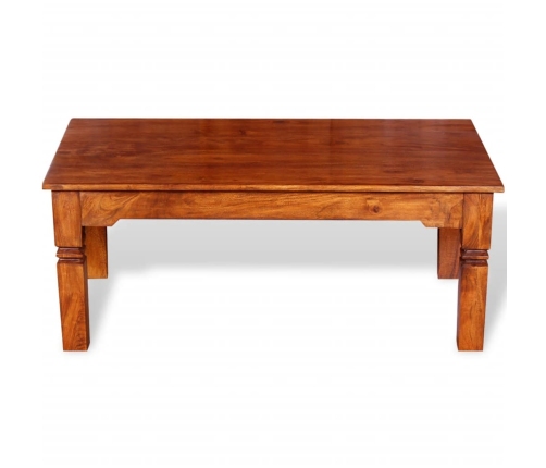 Mesa de centro de madera maciza 110x60x45 cm