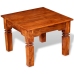 Mesa de centro de madera maciza 60x60x45 cm