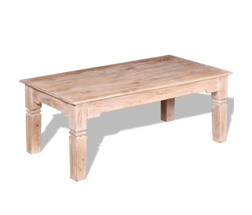 Mesa de centro de madera de acacia 110x60x45 cm