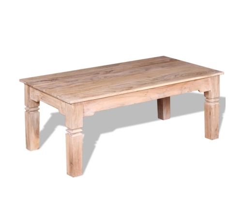 Mesa de centro de madera de acacia 110x60x45 cm