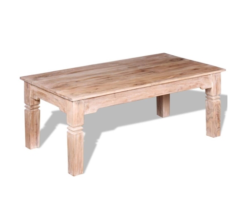 Mesa de centro de madera de acacia 110x60x45 cm