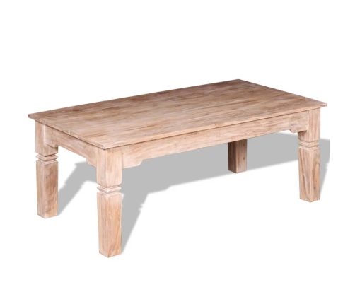 Mesa de centro de madera de acacia 110x60x45 cm