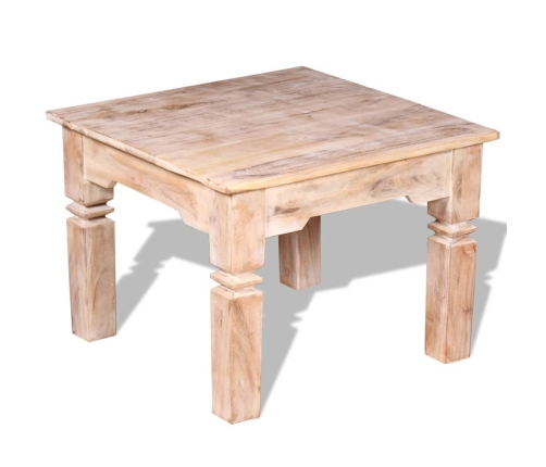 Mesa de centro de madera de acacia 60x60x45 cm