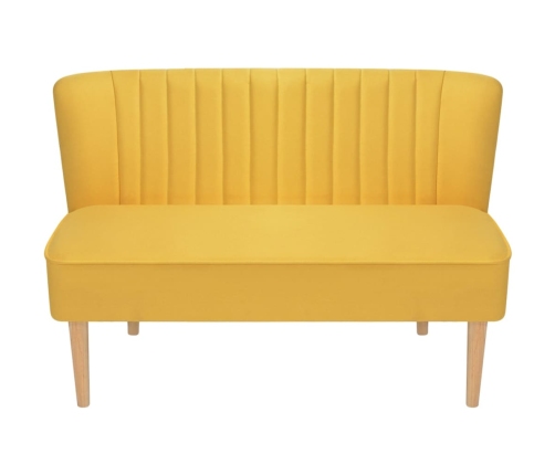 vidaXL Sofá de tela amarillo 117x55,5x77 cm