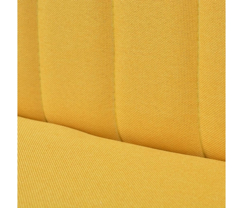 vidaXL Sofá de tela amarillo 117x55,5x77 cm