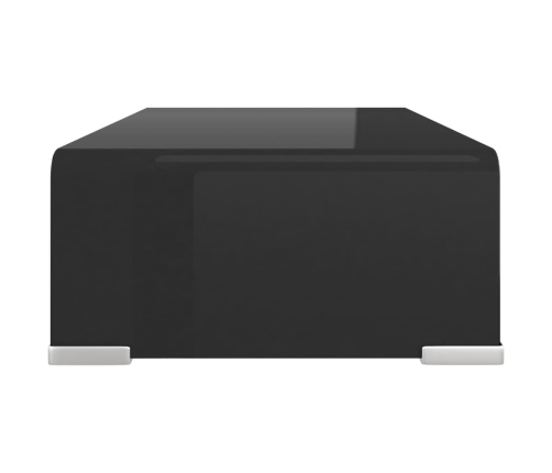 Soporte para TV/Elevador monitor cristal negro 40x25x11 cm