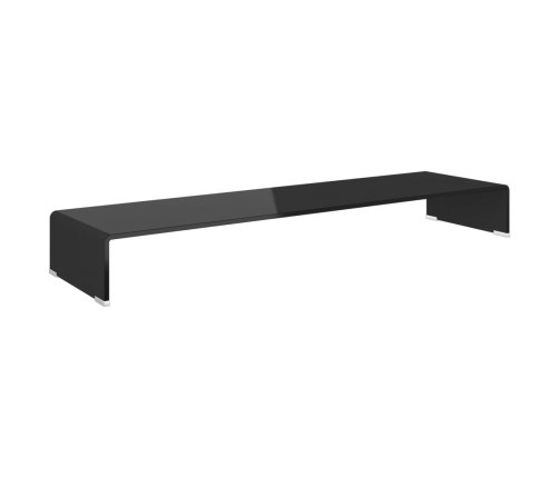 Soporte para TV/Elevador monitor cristal negro 110x30x13 cm