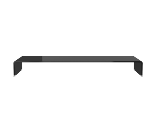 Soporte para TV/Elevador monitor cristal negro 110x30x13 cm