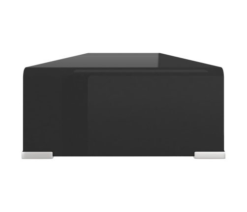 Soporte para TV/Elevador monitor cristal negro 110x30x13 cm