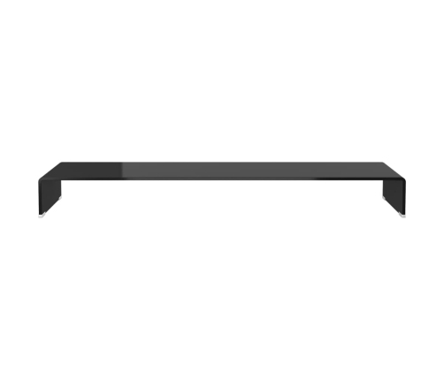 Soporte para TV/Elevador monitor cristal negro 120x30x13 cm