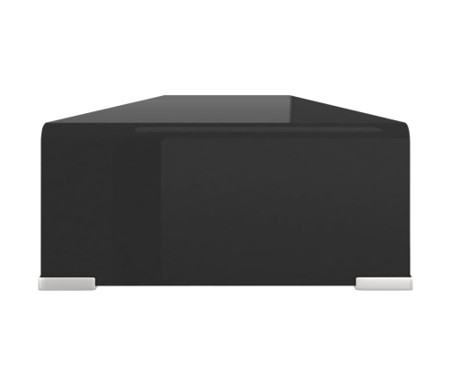 Soporte para TV/Elevador monitor cristal negro 120x30x13 cm