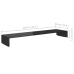 Soporte para TV/Elevador monitor cristal negro 120x30x13 cm