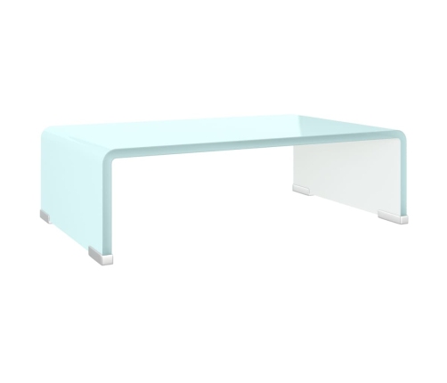 Mueble TV/Elevador de monitor cristal verde 40x25x11 cm