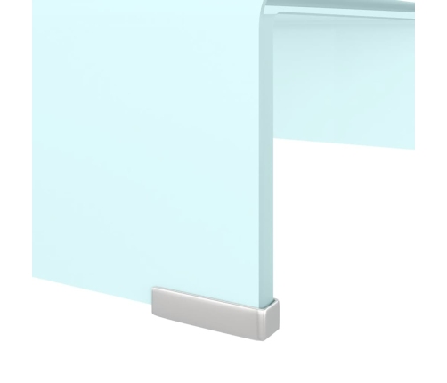 Mueble TV/Elevador de monitor cristal verde 40x25x11 cm