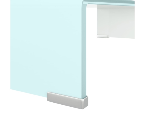 Mueble TV/Elevador de monitor cristal verde 60x25x11 cm