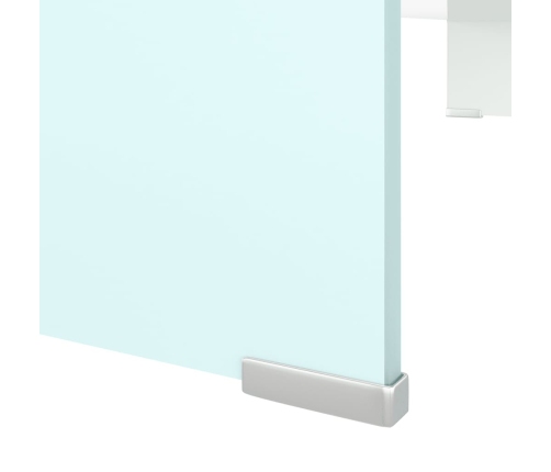 Mueble TV/Elevador de monitor cristal verde 90x30x13 cm