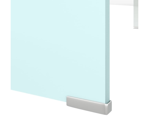 Mueble TV/Elevador de monitor cristal verde 110x30x13 cm