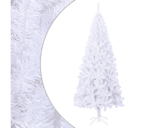 Árbol de Navidad artificial L 240 cm blanco