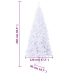 Árbol de Navidad artificial L 240 cm blanco