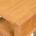 vidaXL Mesa auxiliar con estante de madera de roble maciza 27x35x55cm