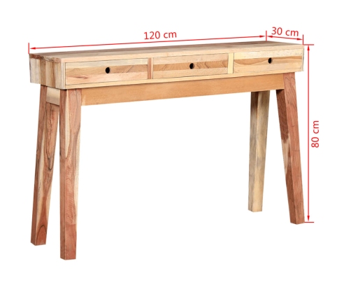 Mesa consola de madera maciza reciclada