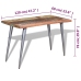 vidaXL Mesa de comedor de madera maciza reciclada 120x60x76 cm