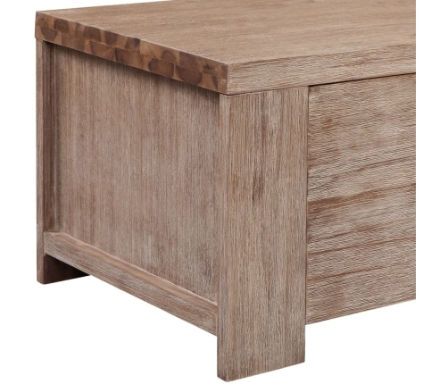 Mueble para TV madera maciza de acacia cepillada 140x38x40 cm