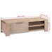 Mueble para TV madera maciza de acacia cepillada 140x38x40 cm