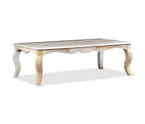 Mesa de centro de madera maciza de sheesham 110x60x35 cm