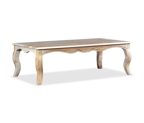 Mesa de centro de madera maciza de sheesham 110x60x35 cm