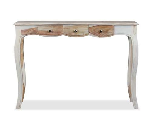 Mesa consola con 3 cajones madera maciza sheesham 110x40x76 cm