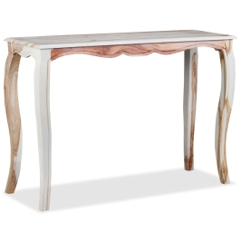 Mesa consola de madera maciza de sheesham 110x40x76 cm