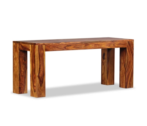 Banco de madera maciza de sheesham 110x35x45 cm