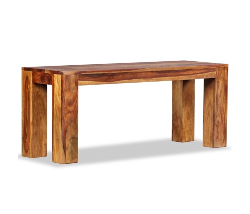 Banco de madera maciza de sheesham 110x35x45 cm